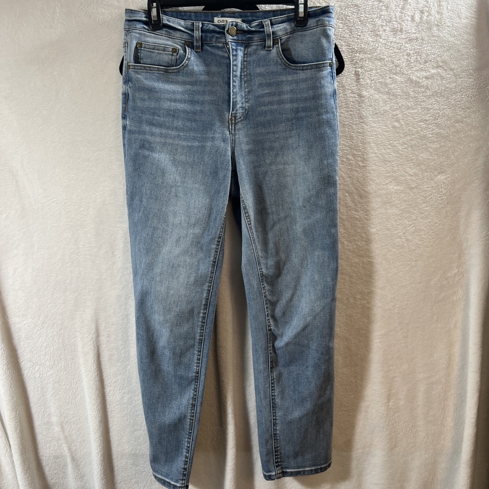 OAT New York Straight Jeans Women's 10/30 Light Wash High Rise